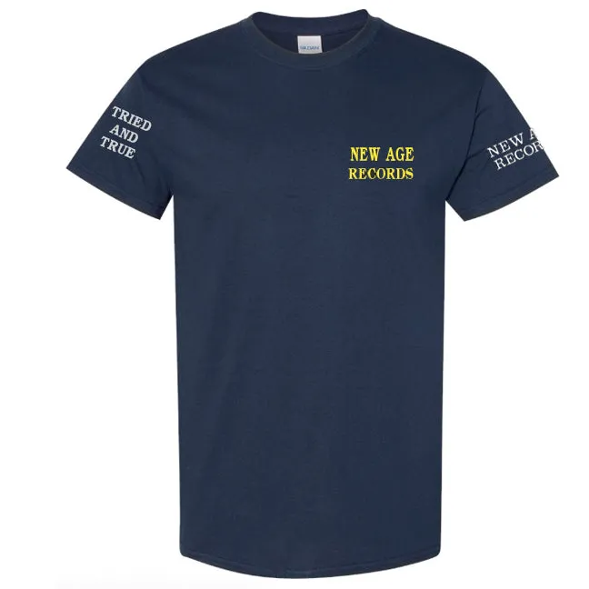 "Proud To Be Poison Free" New Age Straight Edge Navy Tee