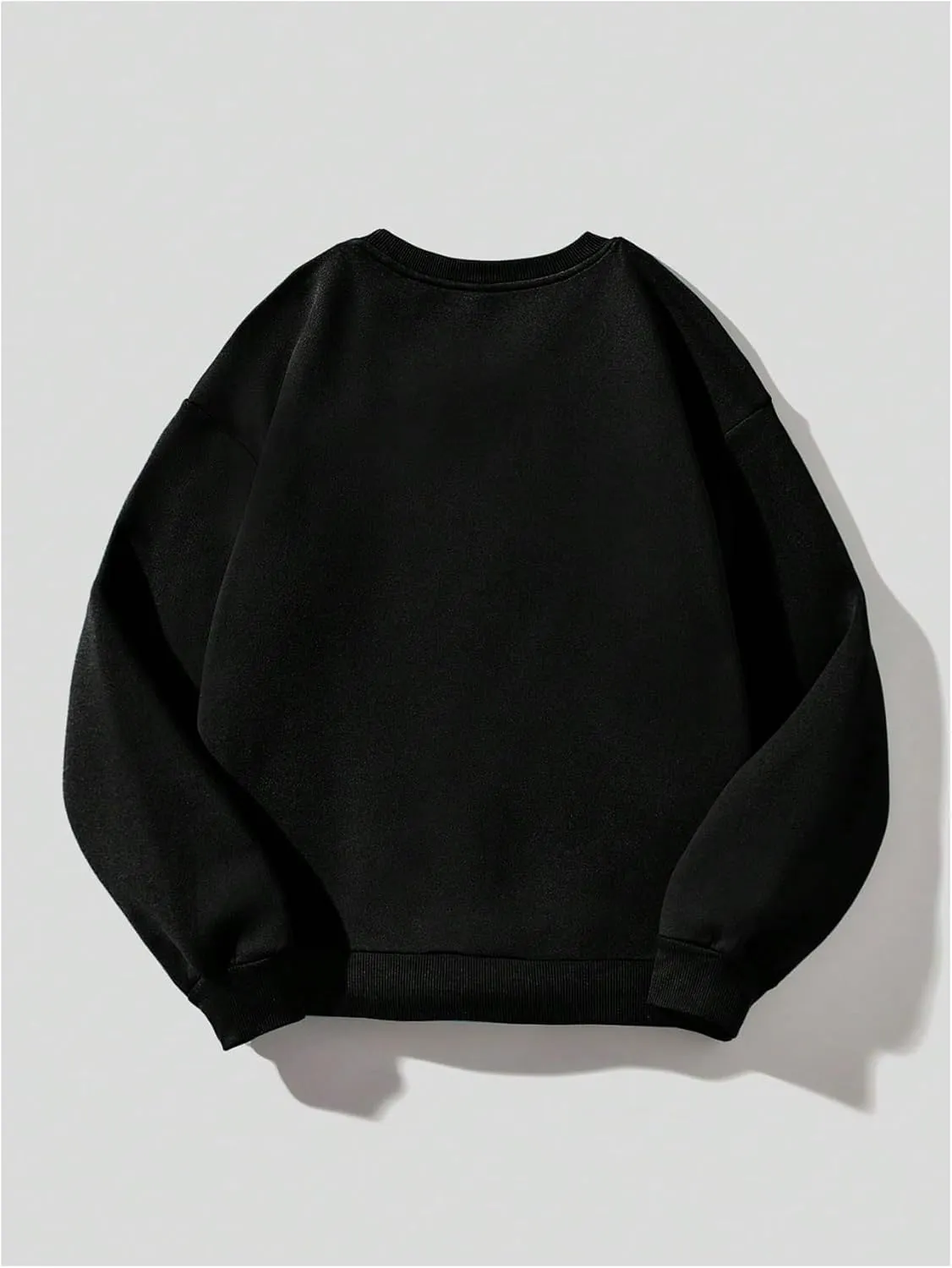 SHENHE Women's Oversized Graphic Fleece crew neck Figure Slogan Print Sweatshirt Pullover