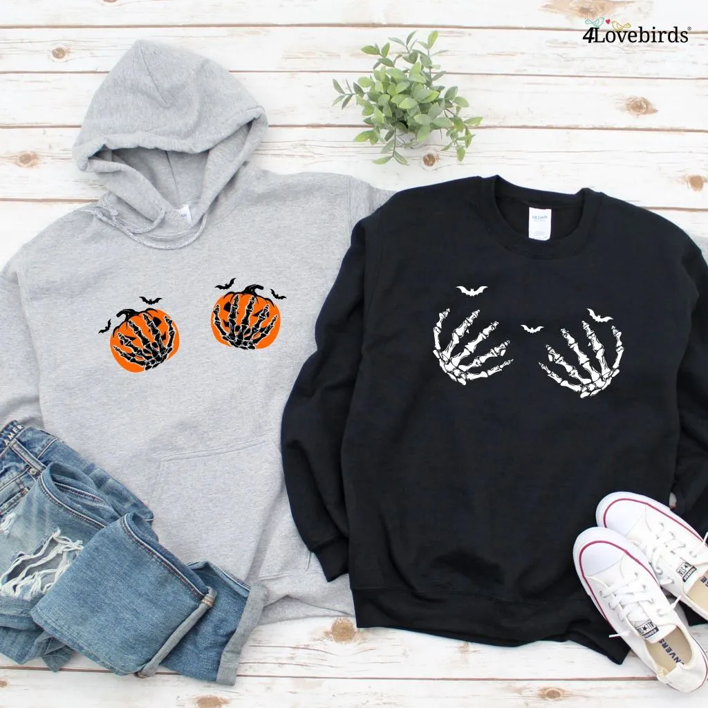Skeleton Hands Halloween Matching Outfits: Fun Party Set, Trick or Treat Ready