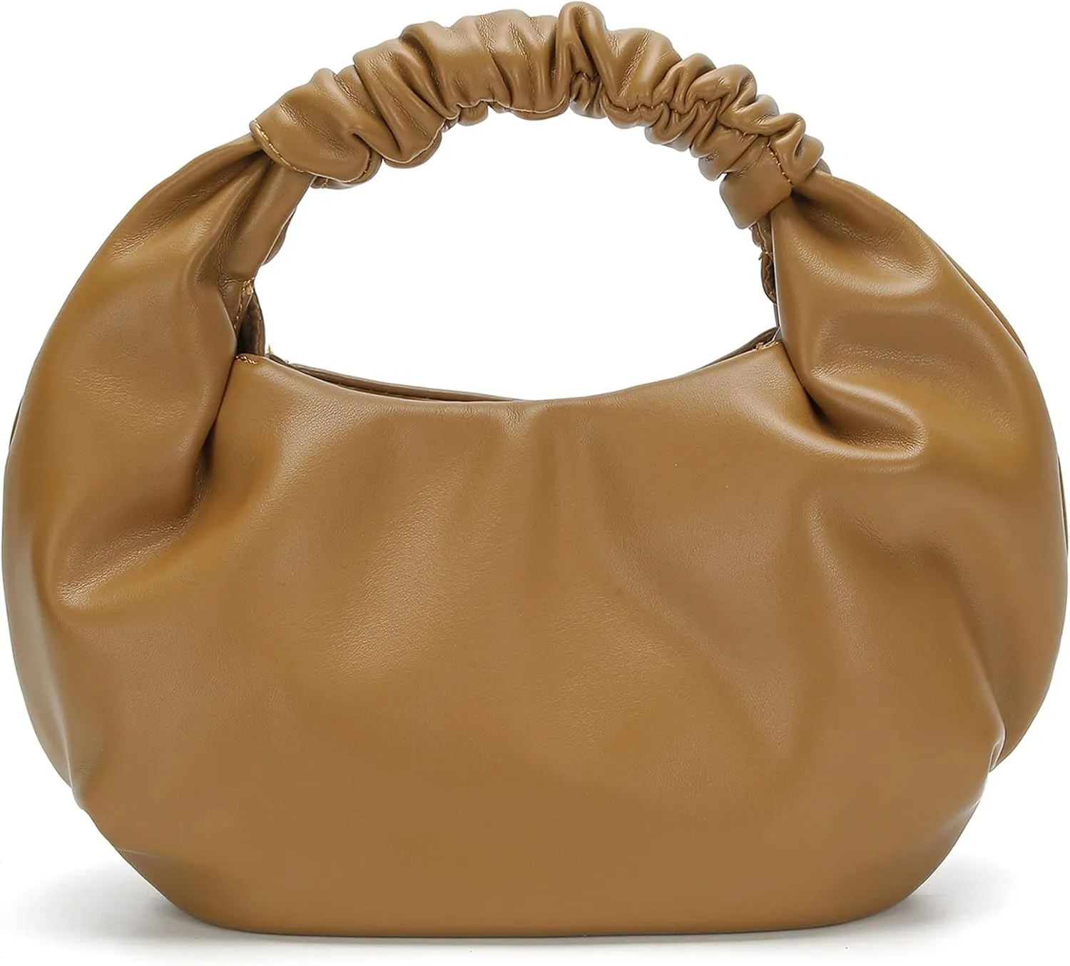 Small Ruched Hobo Handbag Tote Bags Purse for Ladies and Cinch Belt for Women Jeans Dress