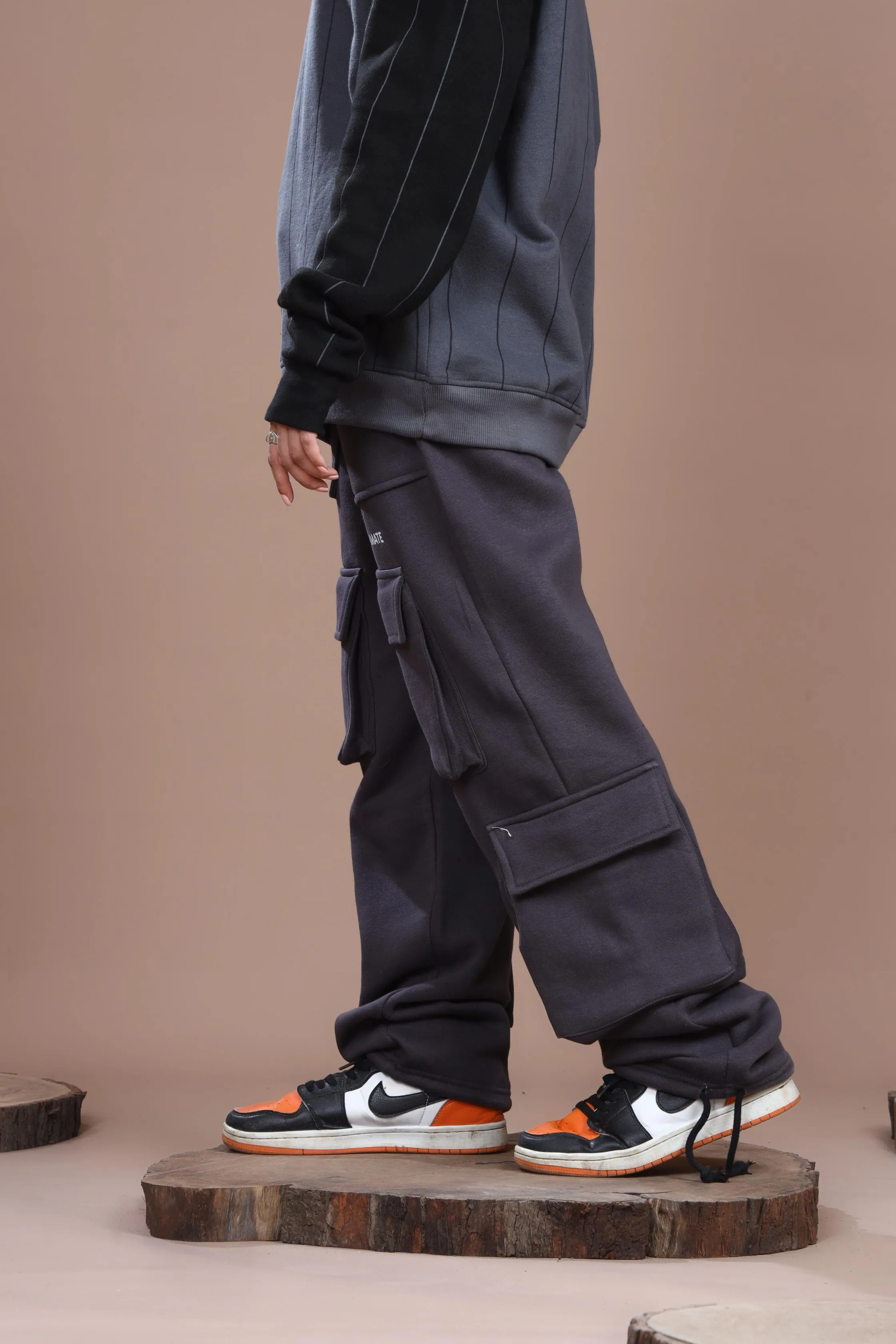 STEEL GRAY HEAVY WEIGHT CARGO TROUSER