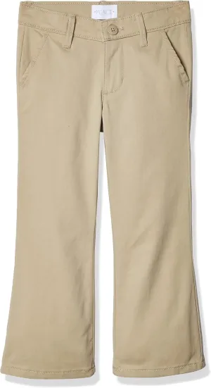 The Children's Place Girls' Toddler Uniform Bootcut Chino Pants