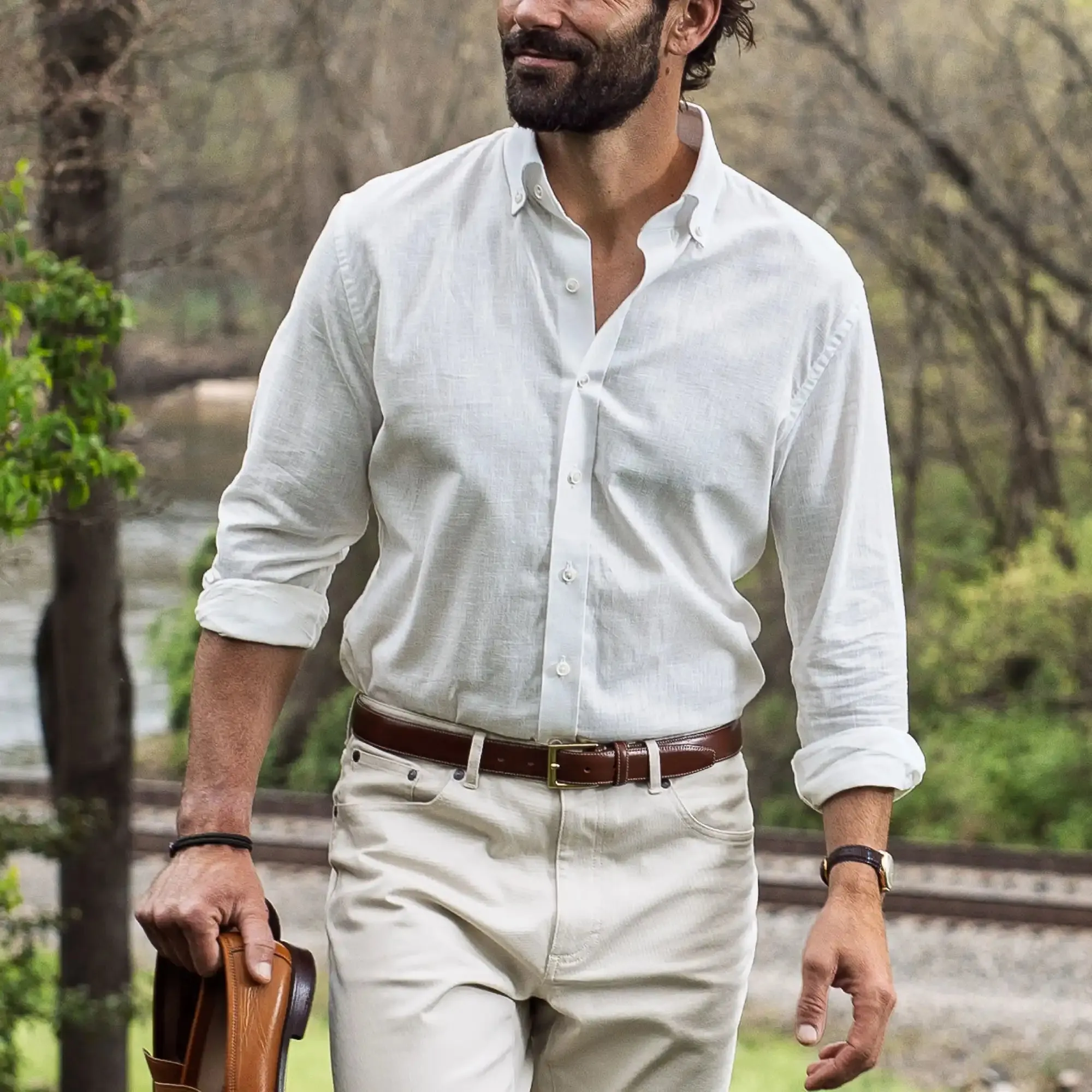 The Cream Sandoval Oxford Chambray Custom Shirt