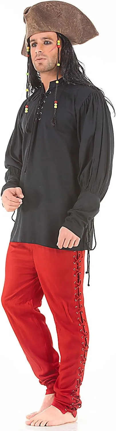 ThePirateDressing Medieval Renaissance Pirate Cosplay Costume Mens Lace-Up Pants