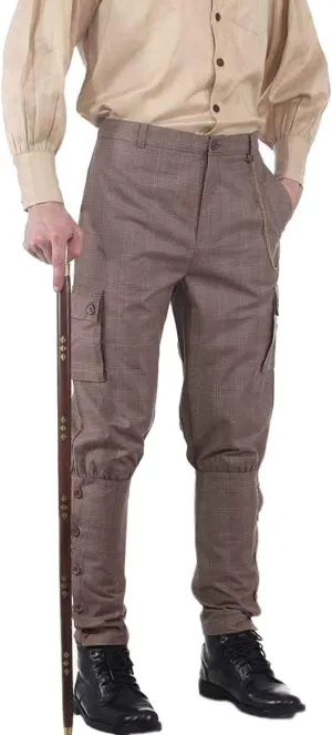 ThePirateDressing Steampunk Victorian Cosplay Costume Mens Airship Pants Trousers