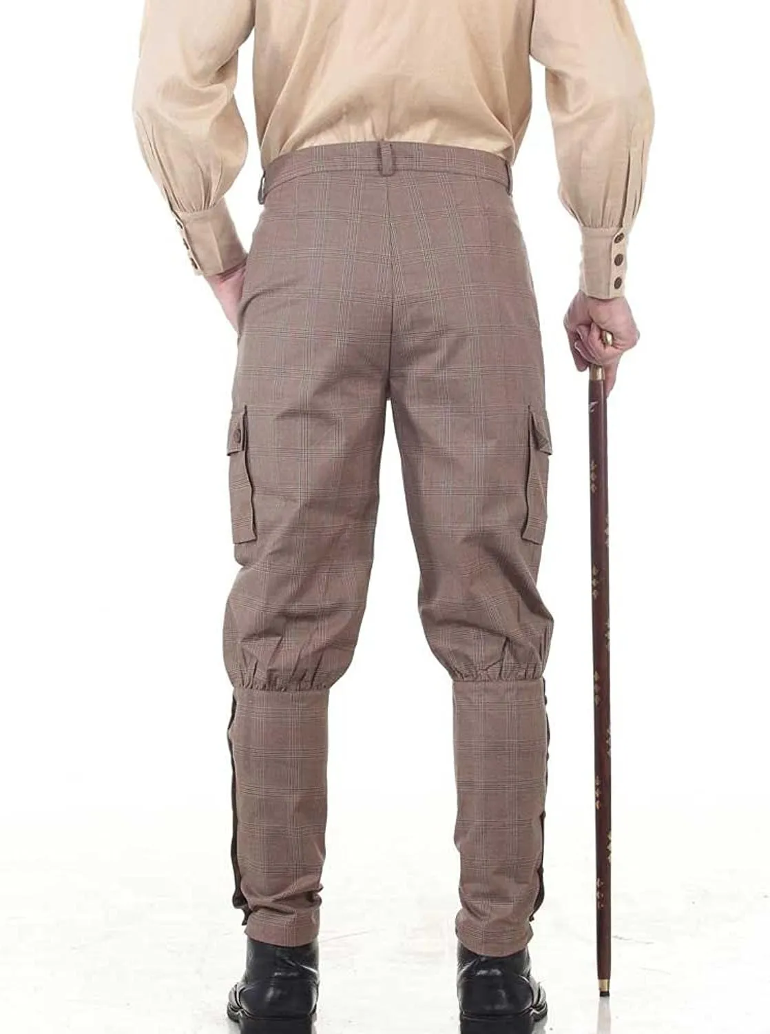 ThePirateDressing Steampunk Victorian Cosplay Costume Mens Airship Pants Trousers