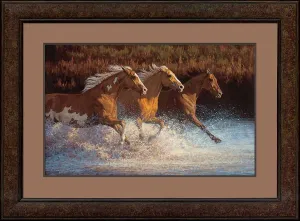 Thundering Water—Horses - Limited Edition Paper