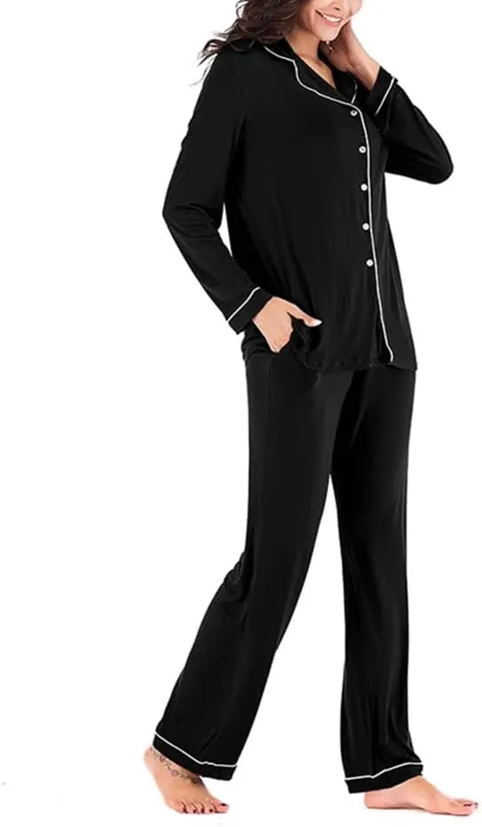 Women Autumn Pajamas Long Sleeve Soft Loungewear Set Winter Women's Pajama Sets