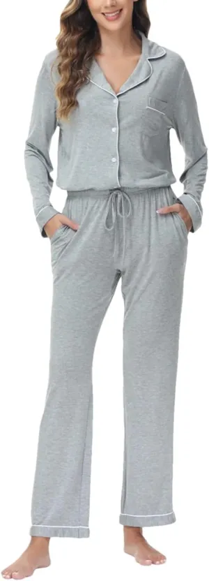 Women Autumn Pajamas Long Sleeve Soft Loungewear Set Winter Women's Pajama Sets