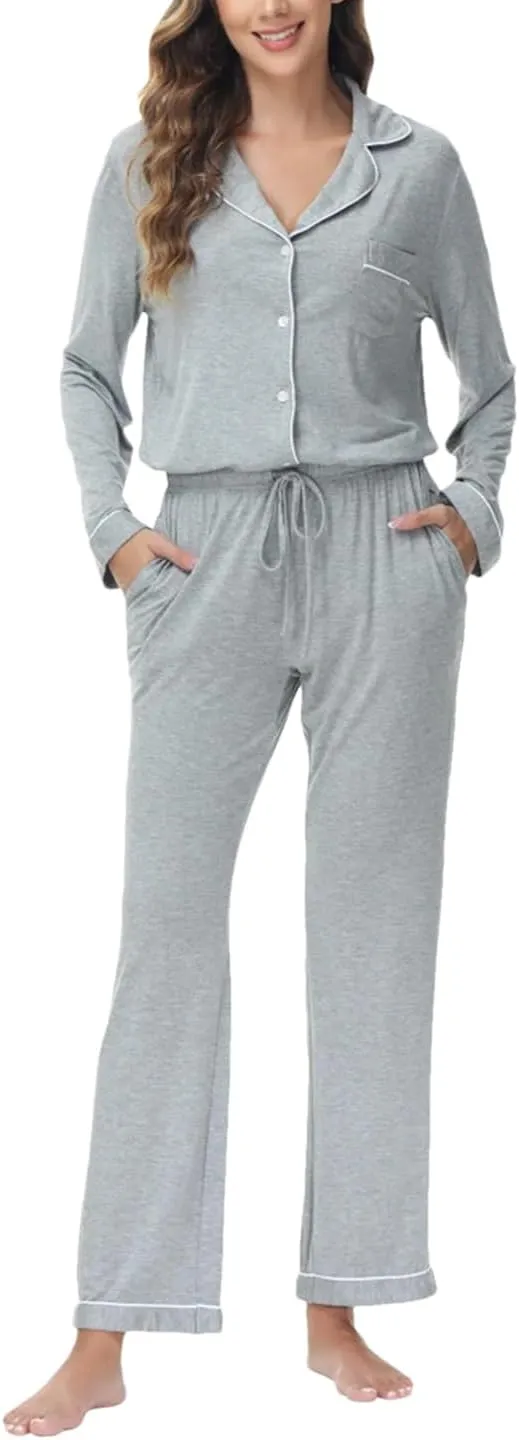 Women Autumn Pajamas Long Sleeve Soft Loungewear Set Winter Women's Pajama Sets
