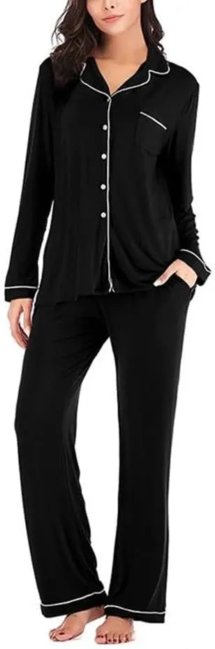 Women Autumn Pajamas Long Sleeve Soft Loungewear Set Winter Women's Pajama Sets