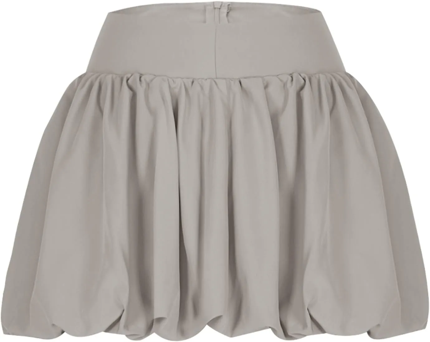 XUNRYAN Women Y2K Bubble Skirt High Waisted Ruffle Hem A-Line Pleated Mini Short Skirt Puffy Short Skirts Fashion Streetwear