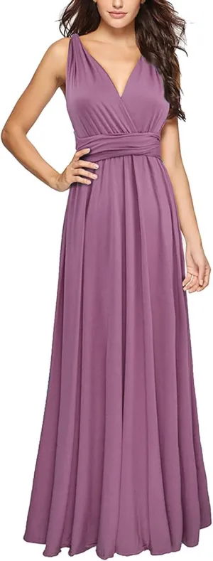 ZYXTIM Wedding Guest Dresses for Women V-Neck Ruched Tie Belt A Line Sexy Cocktail Evening Party Dress Formal Church Dress